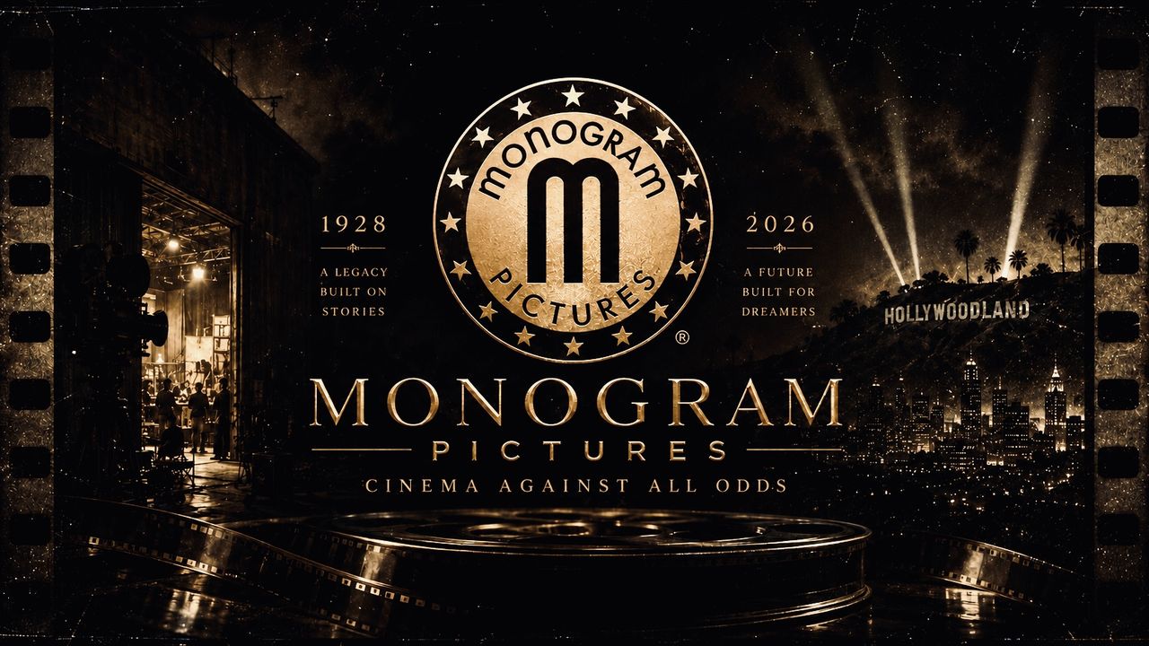 Monogram Pictures: 1928, a legacy built on stories; 2026, a future built for dreamers. Cinema Against All Odds.